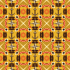 golden anchor pattern seamless design.eps