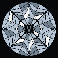 Obraz premium monochrome spider web design.eps