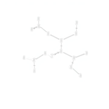 3D image of isoalloxanthin skeletal formula - molecular chemical structure of pteridine heterocyclic compound isolated on white background