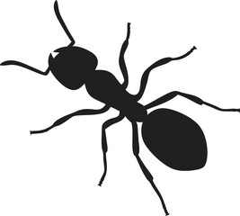 Ant Silhouette PNG Transparent Background