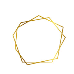 Gold Frame Luxury Geometric