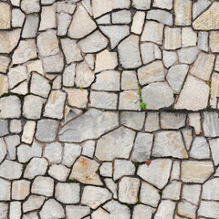 Seamless Medieval Castle Stone Wall Texture

