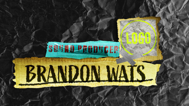 Cardboard Lower Third 02