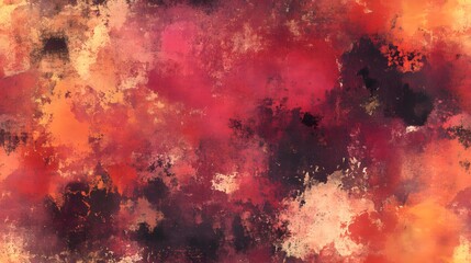 Abstract painting with vibrant color blends.