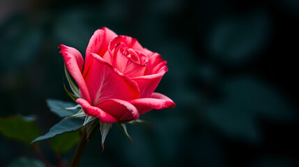 A visual metaphor using a wilting rose losing its petals to represent loss and the inevitable passage of beauty and life