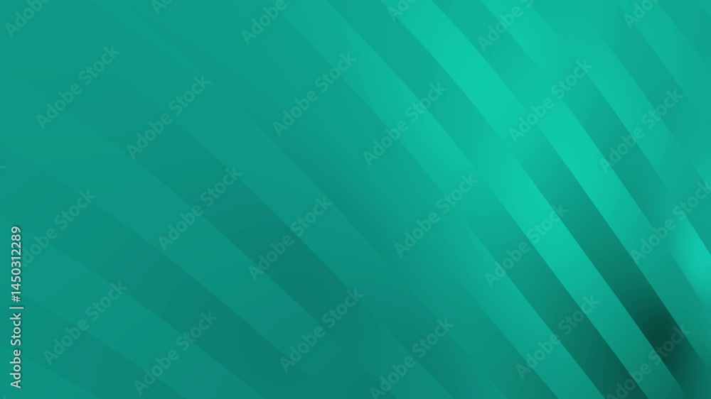 Poster abstract teal green gradient background with diagonal stripes