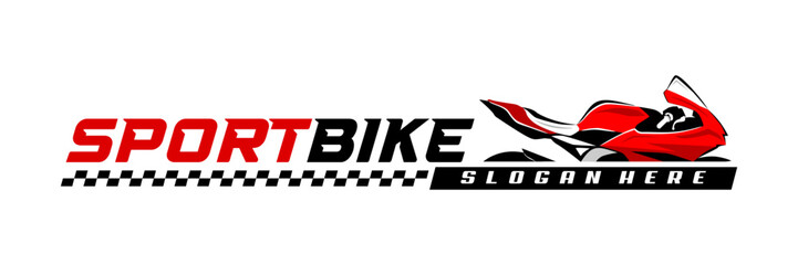 motorbike motorcycle racing logo design © MadeDirgaPepe
