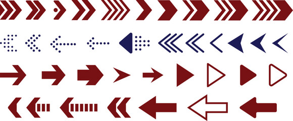 Set of Vector Arrows. Arrows icon. Arrow vector icon. Arrows vector collection