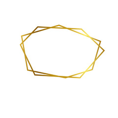 Gold Frame Luxury Geometric