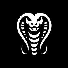 Cobra silhouette black vector design
