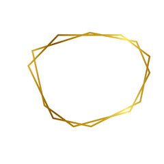 Gold Frame Luxury Geometric