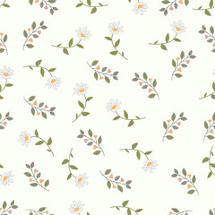 flat design flower nature pattern illustration for poster or social media or pamphlet.