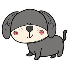 cute cartoon Dog vector illustration