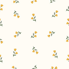 flat design flower nature pattern illustration for poster or social media or pamphlet.