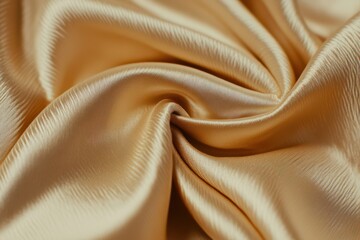 Golden satin fabric texture