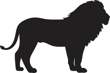 Lion Silhouette PNG Transparent Background