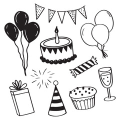 Party, celebration and event planning vector