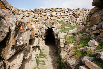 Postern in Alacahoyuk Ancient City, Corum, Turkiye