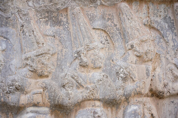 Twelve Gods of the Underworld in Yazilikaya, Hattusa Ancient City in Corum, Turkiye