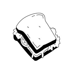 one line sandwich