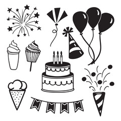 Party, celebration and event planning vector