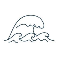 vector illustration of ocean waves