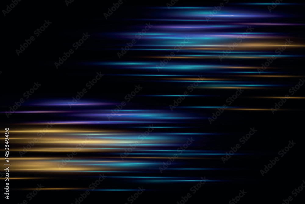 Poster glowing speed effect. abstract rays of movement and speed.