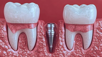 Dental braces on teeth closeup image