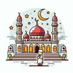 vector illustration of a mosque