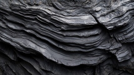 Dark layered rock formation texture background