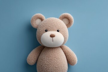 Obraz premium celebrating international children day in minimalistic arrangement on solid color background