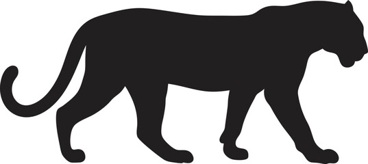 Tiger Silhouette PNG Transparent Background
