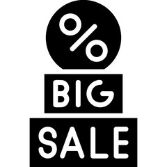 Big Sale Icon Vector Element