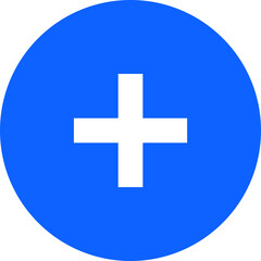 add blue simple vector icon