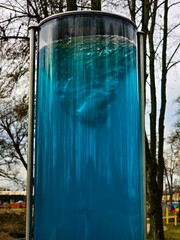 Interactive Science Park Exhibit with Newton's Cradle, Plasma Balls and Physics Experiments