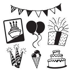 Party, celebration and event planning vector