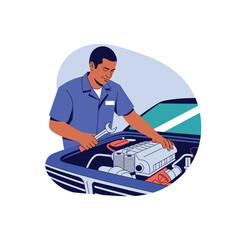 Diverse Latin American Men and Women in Professional Attire – Vector Illustration of Various Occupations