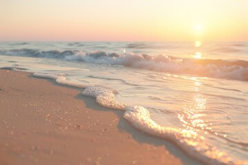 Peaceful Sunset Beach Scene