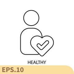 healthy icons  symbol vector elements for infographic web