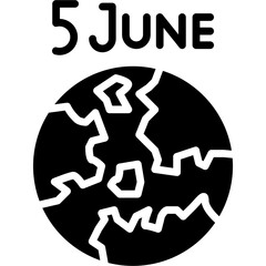 World Environment Day Icon Vector Element