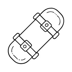 fingerboard mini skateboard icon, fingerboard mini skateboard line art - simple line art of fingerboard mini skateboard, perfect for fingerboard mini skateboard logos and icons