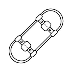 fingerboard mini skateboard icon, fingerboard mini skateboard line art - simple line art of fingerboard mini skateboard, perfect for fingerboard mini skateboard logos and icons