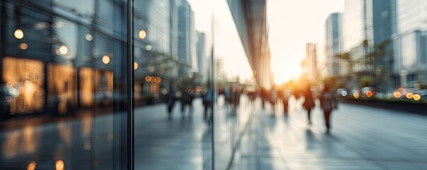 Busy city street scene