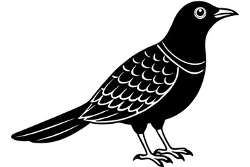 Cute Bird Line Art Vector – Minimalist Bird Illustration, Logo Icon & Clip art on White Background