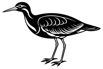Cute Bird Line Art Vector – Minimalist Bird Illustration, Logo Icon & Clip art on White Background