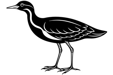 Cute Bird Line Art Vector – Minimalist Bird Illustration, Logo Icon & Clip art on White Background