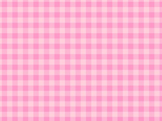 ギンガムチェック柄の背景素材　ピンク