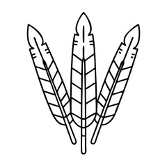 game bird feathers icon, game bird feathers line art - simple line art of game bird feathers, perfect for game bird feathers logos and icons