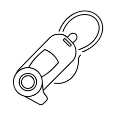 hiking safety whistle icon, hiking safety whistle line art - simple line art of hiking safety whistle, perfect for hiking safety whistle logos and icons