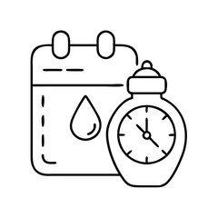 hydration reminder icon, hydration reminder line art - simple line art of hydration reminder, perfect for hydration reminder logos and icons